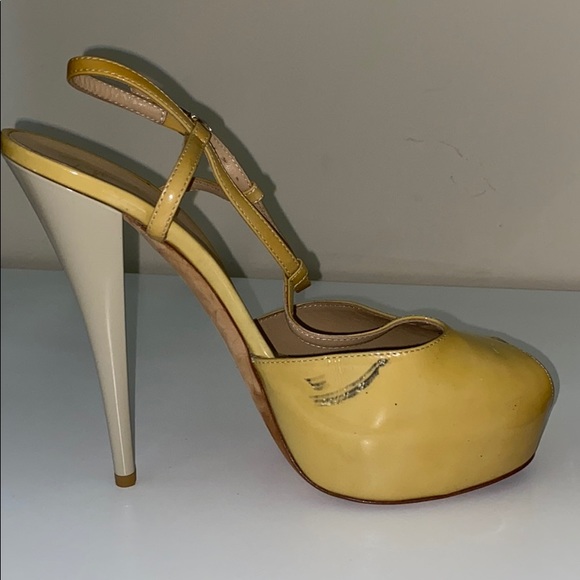 Giuseppe Zanotti peep toe 2 color Platform Strappy Heel Pumps Patent Leather - Picture 8 of 12